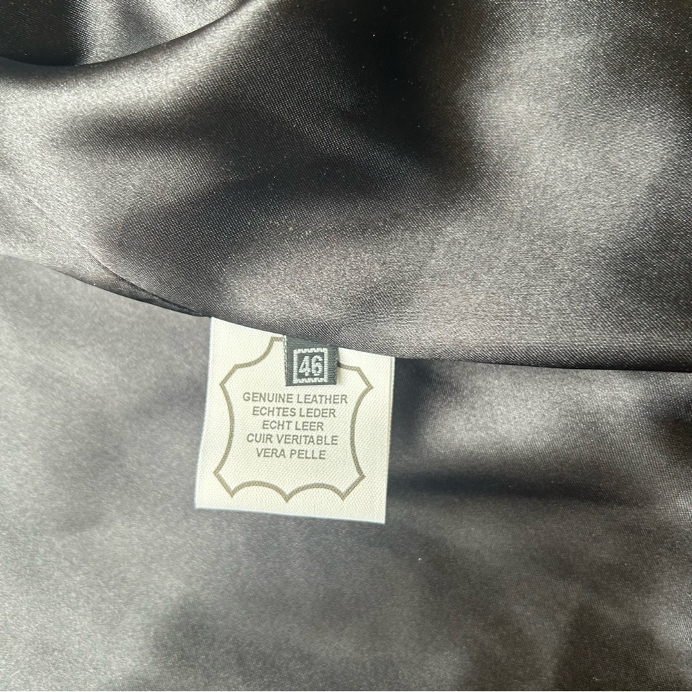 Bigardini Ruched  Ruffles Leather Jacket - Picture 11 of 14